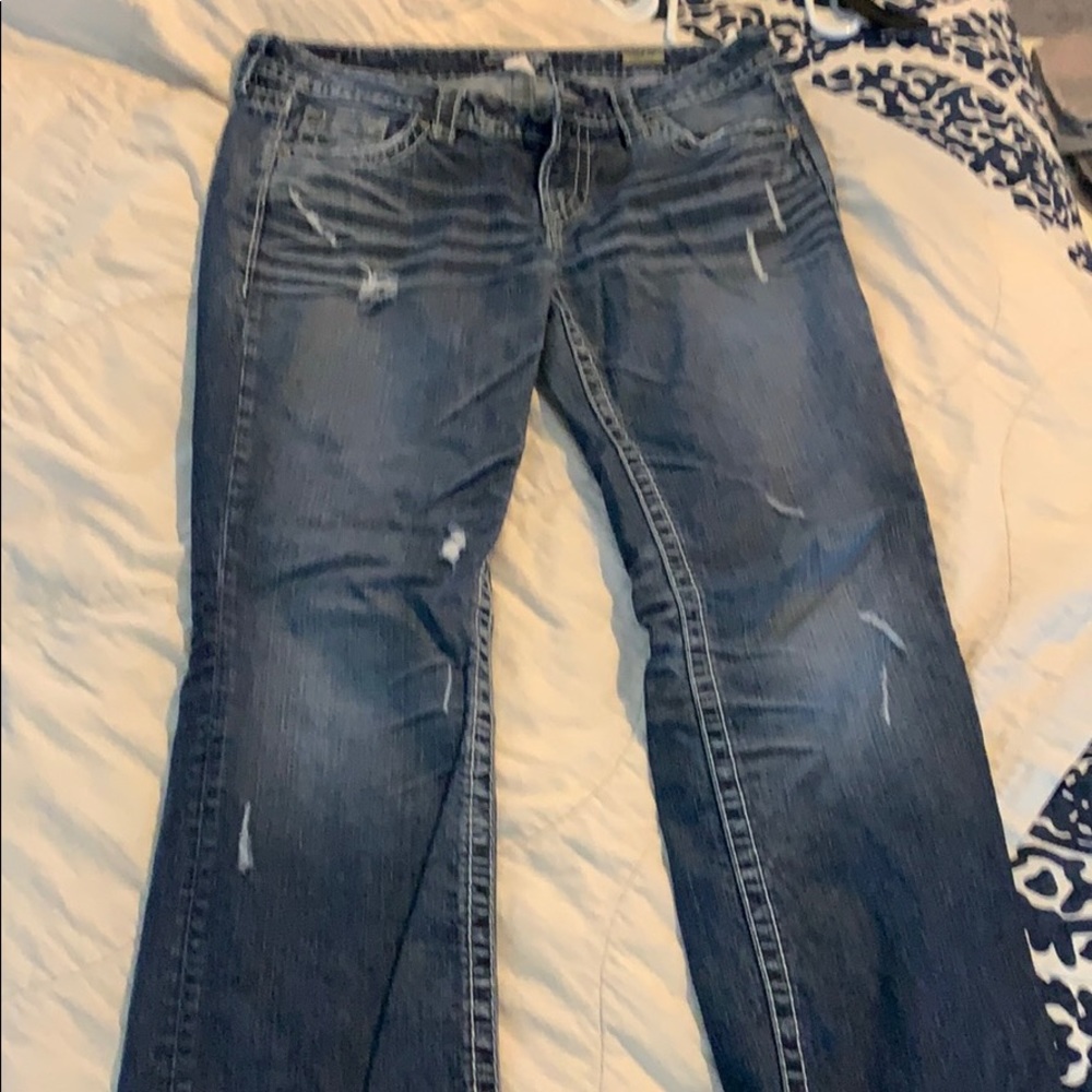 Silver jeans